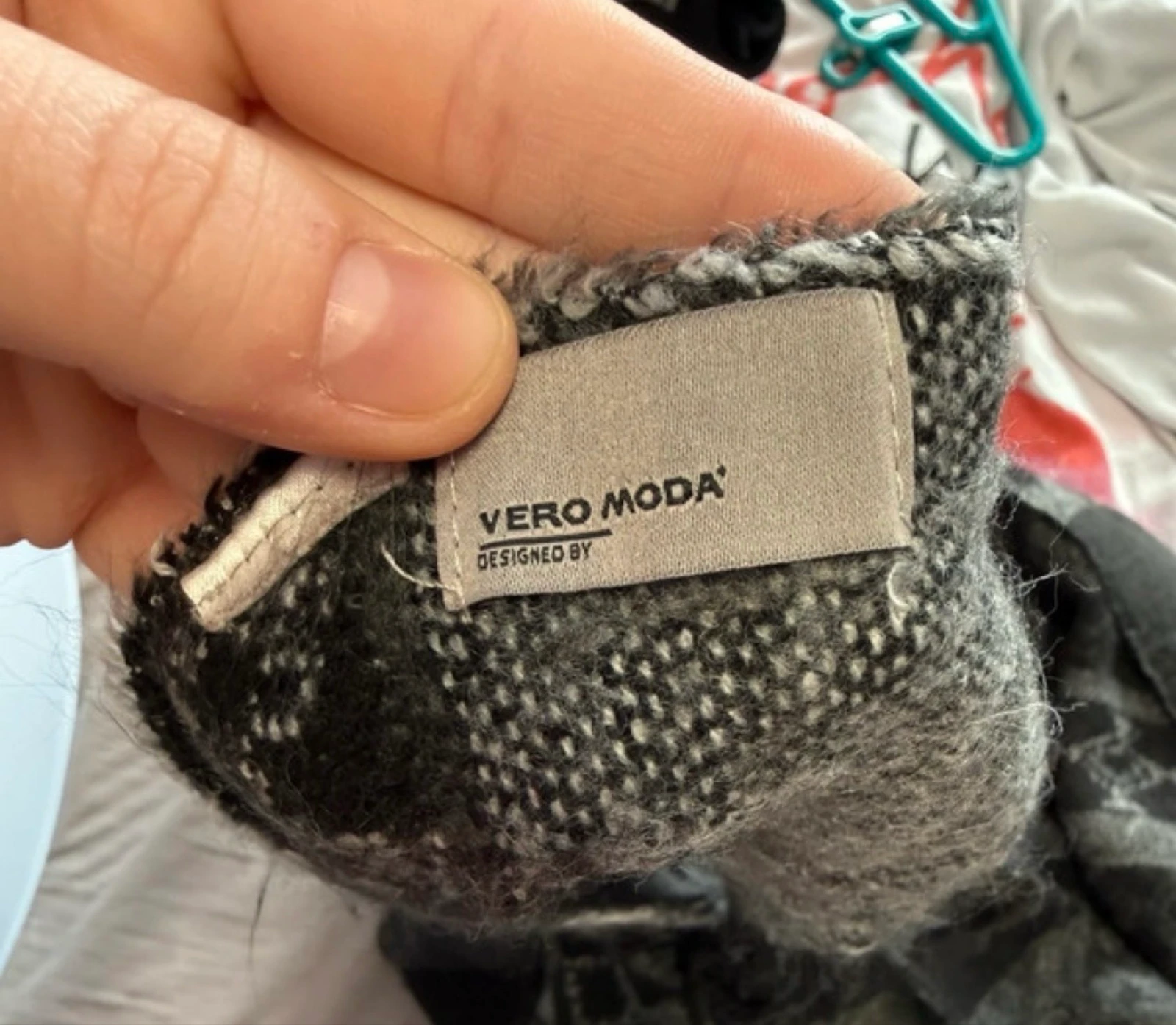 Black Vero moda triangle pattern scarf – photo 5